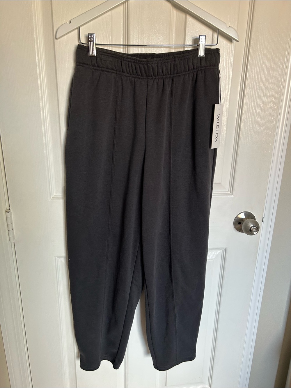 Wildfox Charcoal Gray Cozy Elastic-Waist Joggers NWT Size M